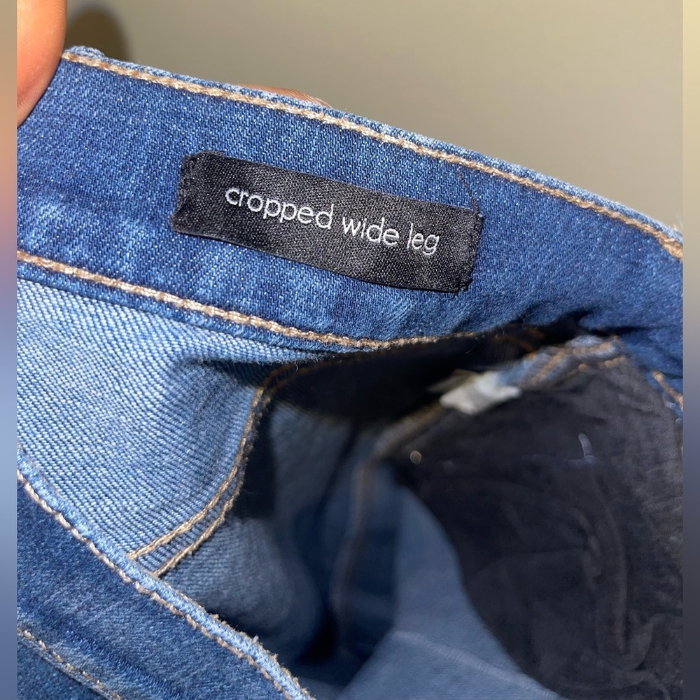 Ella Moss Cropped Wide Leg Jeans 27 - Picture 9 of 11